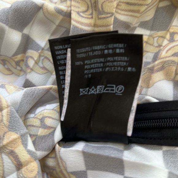 BALENCIAGA Size 34 / XS pleated printed asymmetrical crepe midi skirt - Picture 12 of 15